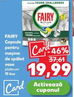 Kaufland FAIRY Capsule pentru maşina de spălat vase Ofertă