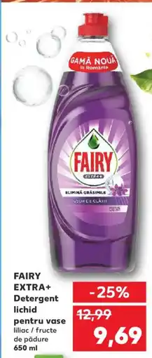 Kaufland FAIRY Extra+ Detergent lichid pentru vase Ofertă