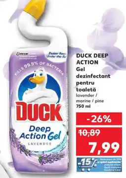 Kaufland DUCK Deep Action Gel dezinfectant pentru toaletă Ofertă