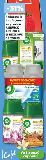 Kaufland Reducere la toată gama de produse AIRWICK Aparate si rezerve Ofertă