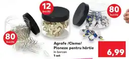 Kaufland Agrafe /Cleme/ Pioneze pentru hârtie Ofertă