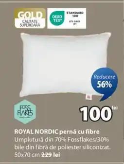 JYSK ROYAL NORDIC pernă cu fibre Ofertă