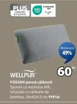 JYSK WELLPUR FOSSAN pernǎ călătorii Ofertă