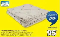 JYSK TVERRBOTTIND plapumă cu fibre Ofertă