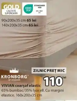 JYSK VIVIAN cearsaf elastic Ofertă