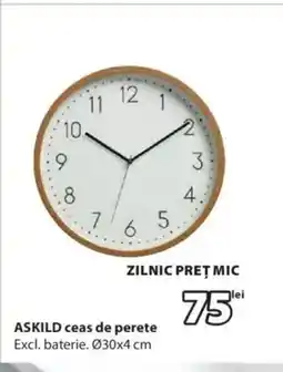 JYSK ASKILD ceas de perete Ofertă