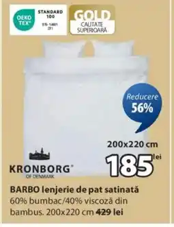 JYSK BARBO lenjerie de pat satinatǎ Ofertă