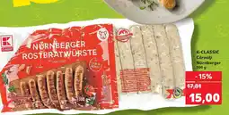 Kaufland K-CLASSIC Cârnaţi Nürnberger Ofertă
