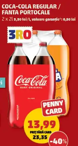 Penny Coca-cola regular/ fanta portocale Ofertă