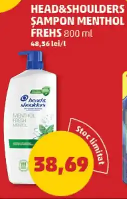 Penny Şampon menthol fresh Ofertă