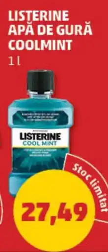 Penny Listerine apă de gură coolmint Ofertă