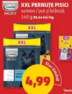 Penny Xxl pernute pisici somon/pui şi brânză Ofertă