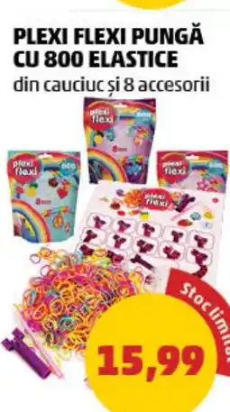 Penny Plexi flexi pungă cu 800 elastice Ofertă