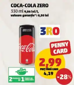 Penny Coca-cola zero Ofertă