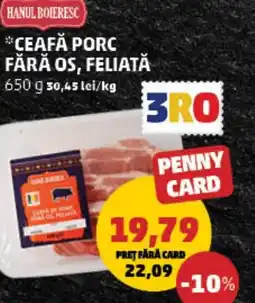 Penny Ceafă porc fără os, feliată Ofertă