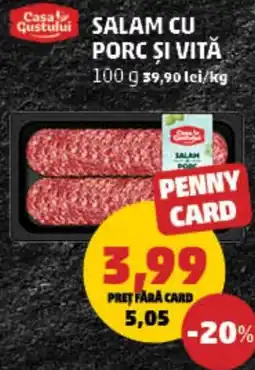 Penny Salam cu porc şi vită Ofertă