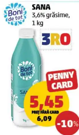 Penny SANA 3,6% grăsime Ofertă