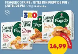 Penny Fragedo strips / bites din piept de pui / şnitel de pui Ofertă