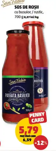 Penny San Fabio Sos de roşii cu busuioc/rustic Ofertă