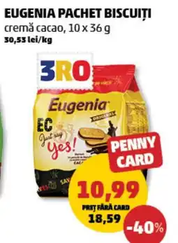 Penny Eugenia pachet biscuiți cremă cacao Ofertă