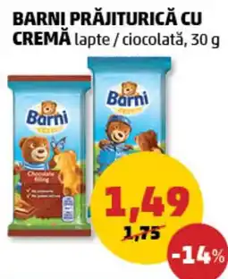 Penny Barni prăjiturică cu cremă lapte / ciocolată Ofertă