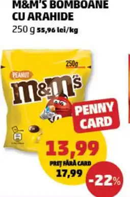 Penny M&m's bomboane cu arahide Ofertă