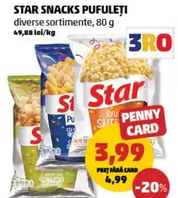 Penny Star snacks pufuleți Ofertă