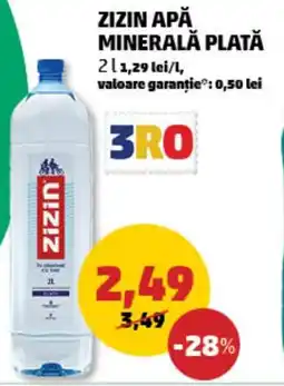 Penny Zizin apă minerală plată Ofertă