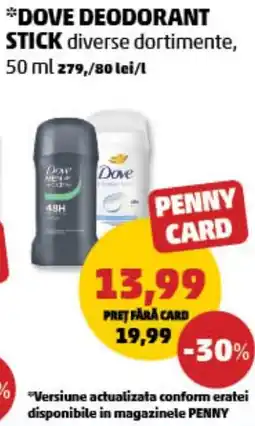 Penny Dove deodorant stick Ofertă