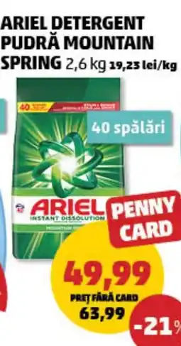Penny Ariel Pudră mountain spring Ofertă