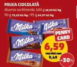 Penny Milka ciocolată Ofertă