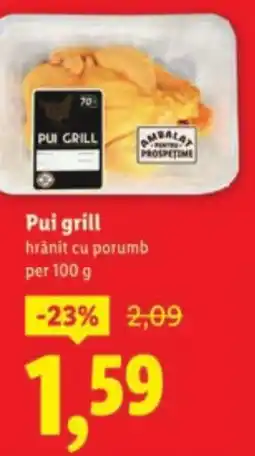 Lidl Pui grill hrănit cu porumb Ofertă