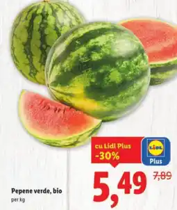 Lidl Pepene verde, bio Ofertă