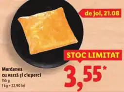 Lidl Merdenea cu varză şi ciuperci Ofertă