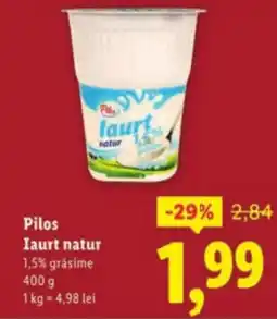 Lidl Pilos Iaurt natur Ofertă
