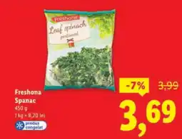 Lidl Freshona Spanac Ofertă