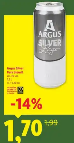 Lidl Argus Silver Bere blondǎ Ofertă