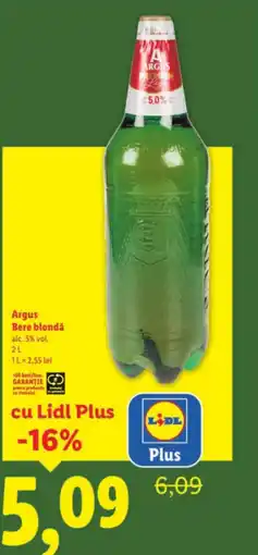 Lidl Argus Bere blondă Ofertă