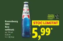 Lidl Kronenbourg 1664 Bere nefiltratǎ Ofertă