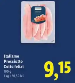 Lidl Italiamo Prosciutto Cotto feliat Ofertă