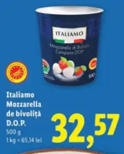 Lidl Italiamo Mozzarella de bivoliţă D.O.P. Ofertă