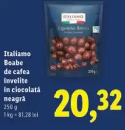 Lidl Italiamo Boabe de cafea invelite în ciocolată neagră Ofertă