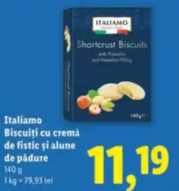 Lidl Italiamo Biscuiți cu crema de fistic şi alune de pădure Ofertă