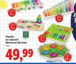 Lidl Playtive Joc educativ Montessori din lemn Ofertă