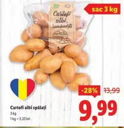 Lidl Cartofi albi spălați Ofertă