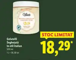 Lidl Gelatelli Îngheţată in stil italian Ofertă