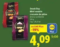 Lidl Snack Day Mini rondele crocante de pâine Ofertă