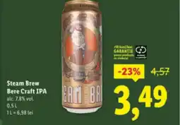 Lidl Steam Brew Bere Craft IPA Ofertă