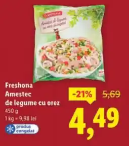 Lidl Freshona Amestec de legume cu orez Ofertă