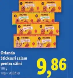 Lidl Orlando Sticksuri salam pentru câini Ofertă